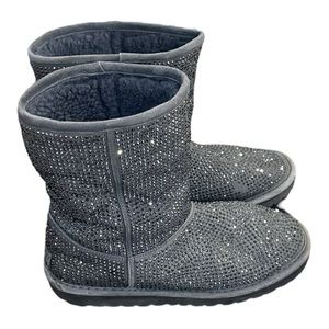 Grey LeSILLA Winter boots with crystals - size 38 + gift 🎁